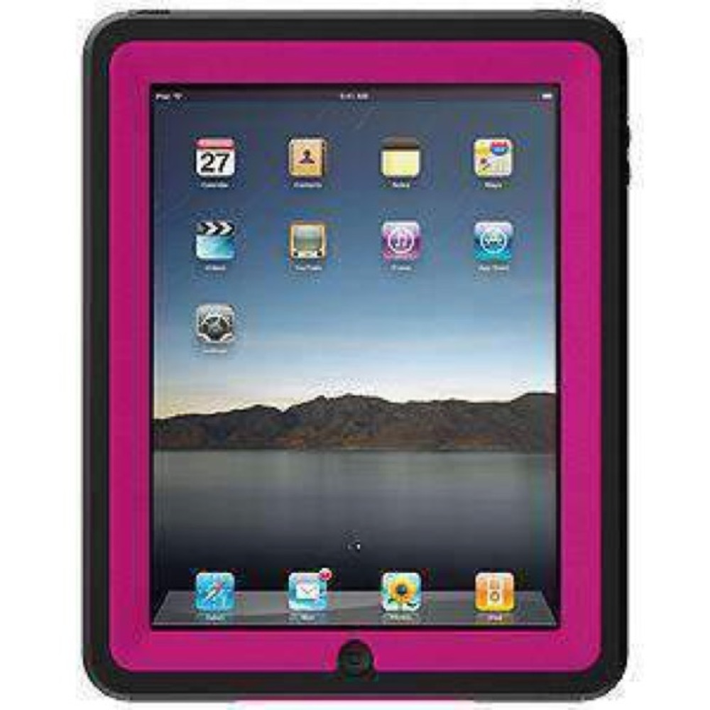 Hot Pink and Black Otter Box Case